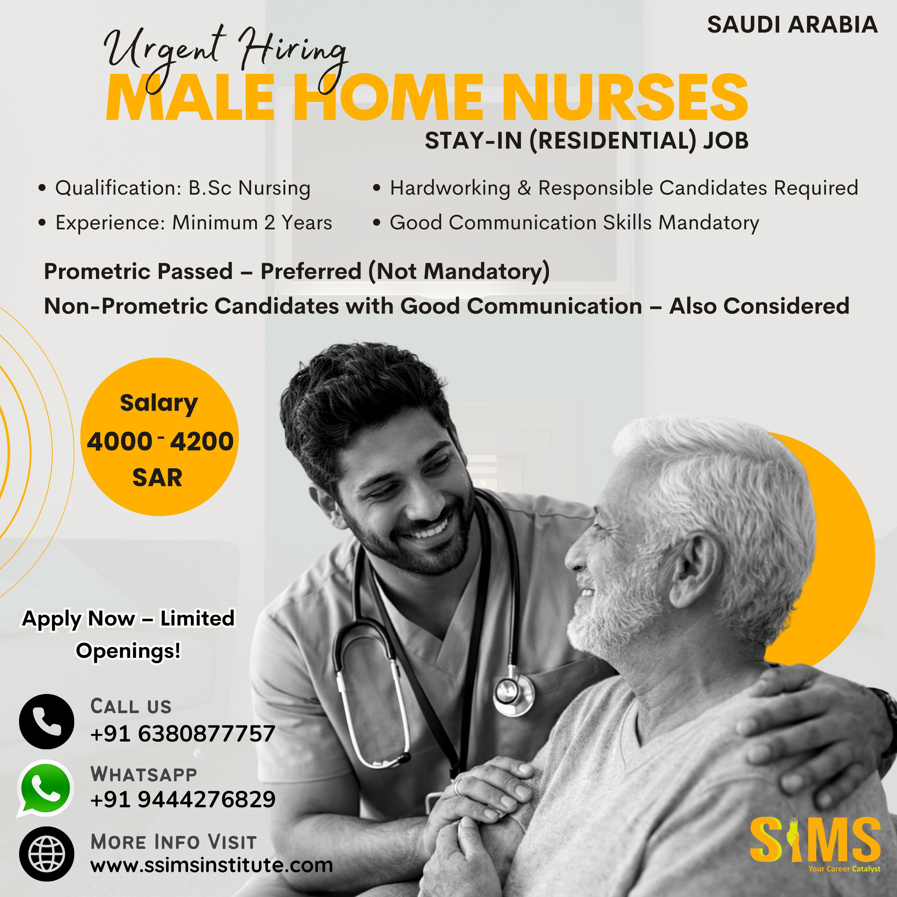 Male Home Nurse — Gulf job poster